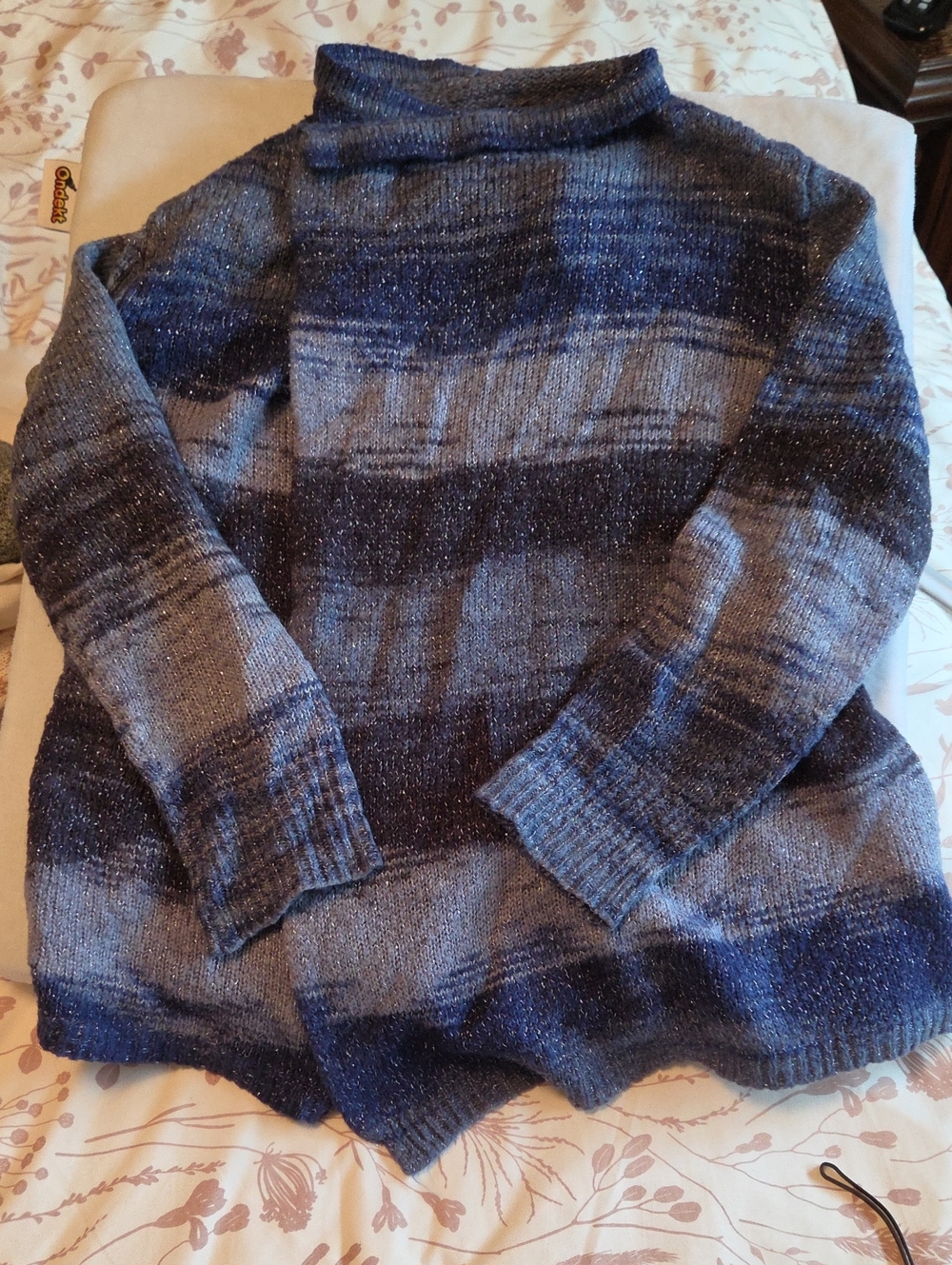 Blue Gradient Open Sweater/Cardigan